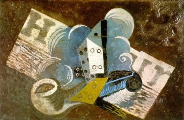 抽象的かつ装飾的 Painting - パイプ・ド・ジャーナル 1915 キュビスト